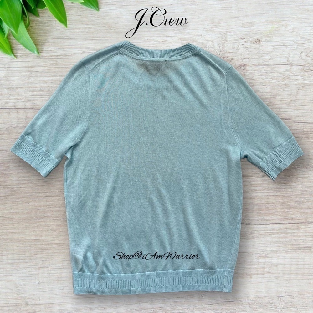 J.Crew NWT {FIRM} light weight silk blend short sleeve sweater shop@iamwarrior - Picture 5 of 12
